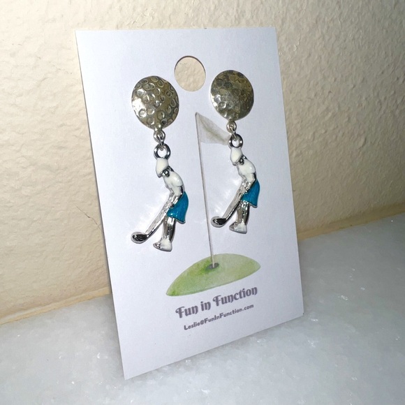 Golfer Girls Dream Earrings - Picture 3 of 3